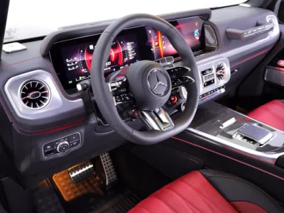 2027 Mercedes-Benz G-Class G 63 AMG 4.0L V8 Biturbo Engine Black Maroon SUV CARBON INTERIOR