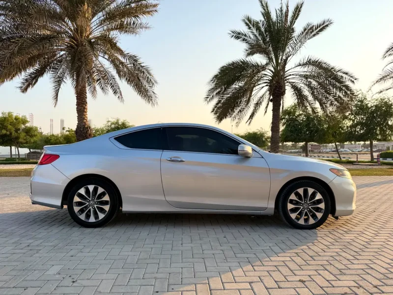 2015 Honda Accord Sport 4 Cylinders Petrol Engine Silver Beige Sedan GCC Specs Full Option