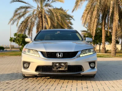 2015 Honda Accord Sport 4 Cylinders Petrol Engine Silver Beige Sedan GCC Specs Full Option