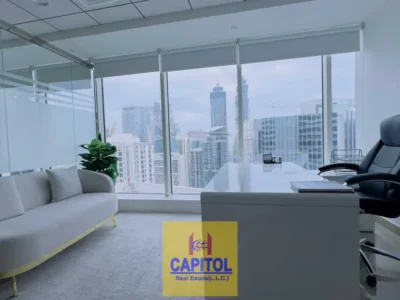 661 sqft Business Bay NO COMMISSION / Direct from Owner - Fully Furnished Office | Canal + City View
