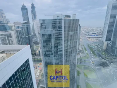661 sqft Business Bay NO COMMISSION / Direct from Owner - Fully Furnished Office | Canal + City View