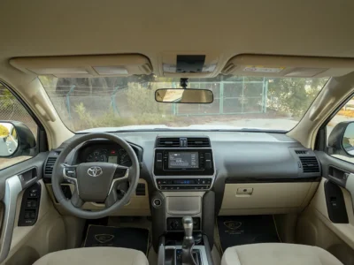 2022 Toyota Prado EXR 4.0 Litres 6 Cylinders Petrol Engine White Beige SUV GCC Specs 4WD