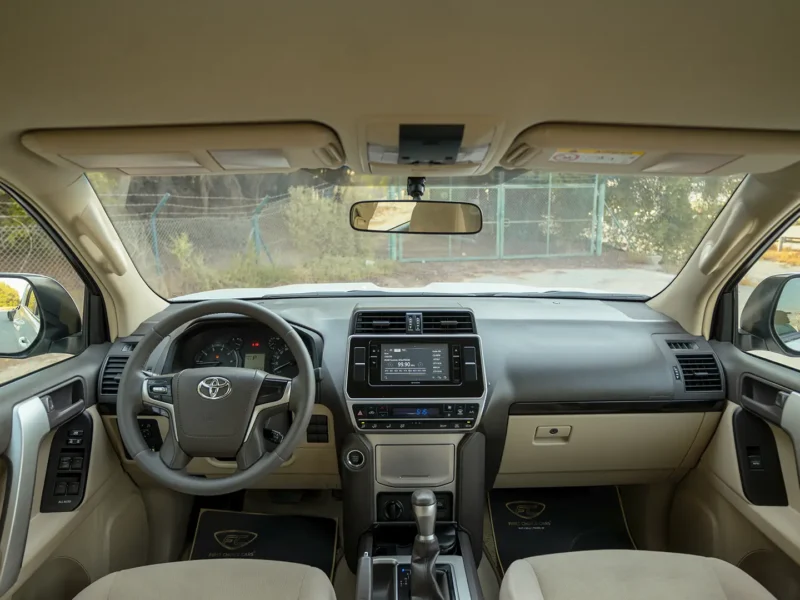 2022 Toyota Prado EXR 4.0 Litres 6 Cylinders Petrol Engine White Beige SUV GCC Specs 4WD