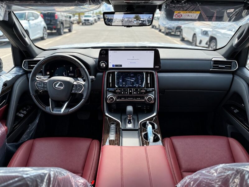 2026 Lexus LX700h SIGNATURE 3.5 Litres 6 Cylinders Hybrid Engine Black Red SUV GCC Specs
