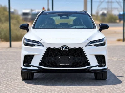 2026 Lexus RX500h F SPORT PERFORMANCE Automatic 2.4L 4 Cylinders Hybrid Engine White Red SUV