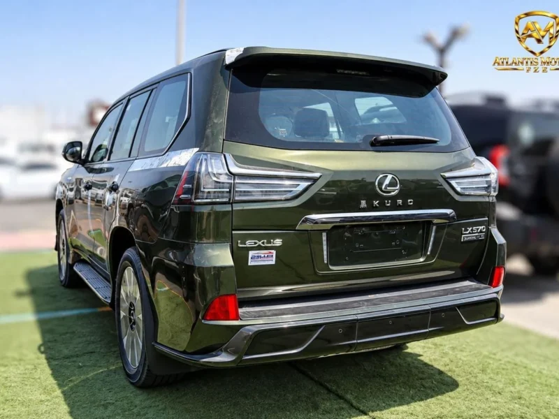 2021 Lexus LX570 SIGNATURE BLACK EDITION 5.7 Liters 8 Cylinders Petrol Engine Green Tan SUV