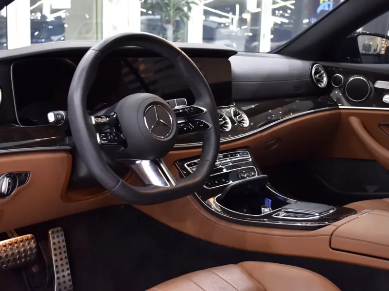 2023 Mercedes-Benz E-Class E 200 4 Cylinders Petrol Engine Black Tan Coupe GCC Specs