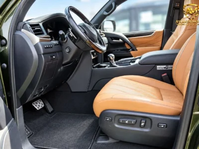 2021 Lexus LX570 SIGNATURE BLACK EDITION 5.7 Liters 8 Cylinders Petrol Engine Green Tan SUV