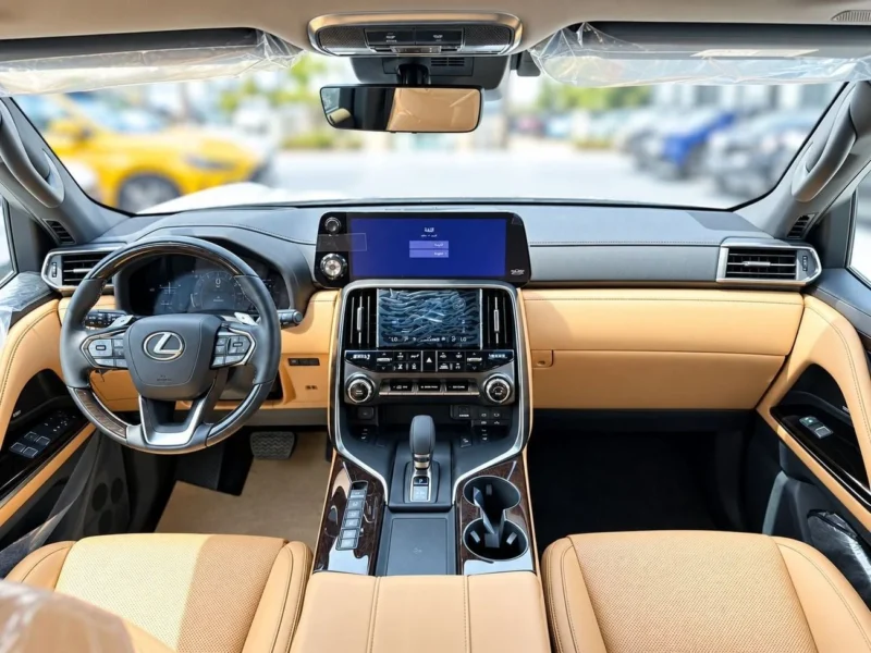 2026 Lexus LX700h SIGNATURE 3.5 Litres 6 Cylinders Hybrid Engine White Tan SUV GCC Specs