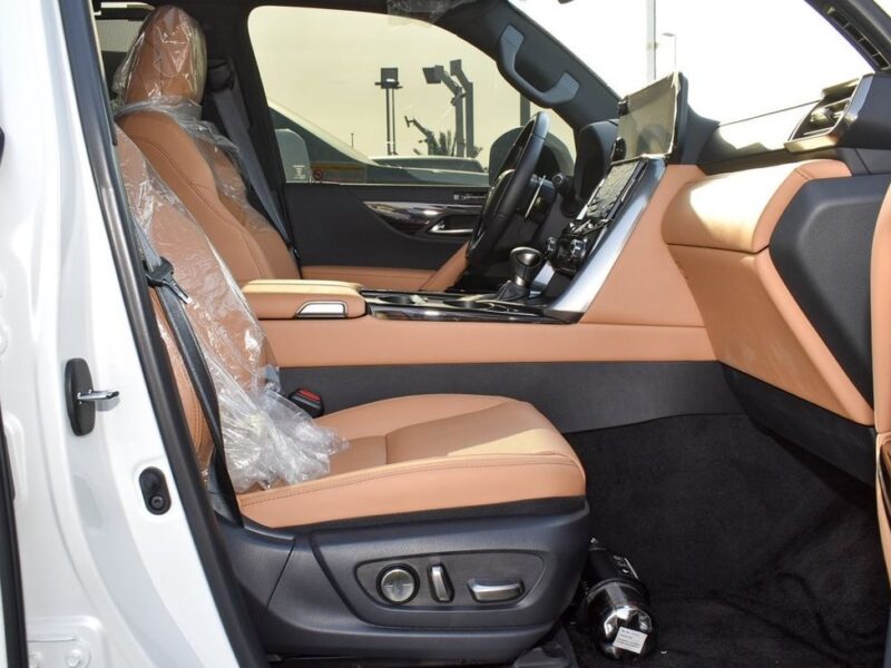 2023 Lexus LX600 SIGNATURE 3.5 Litres 6 Cylinders Hybrid Engine White Tan SUV GCC Specs
