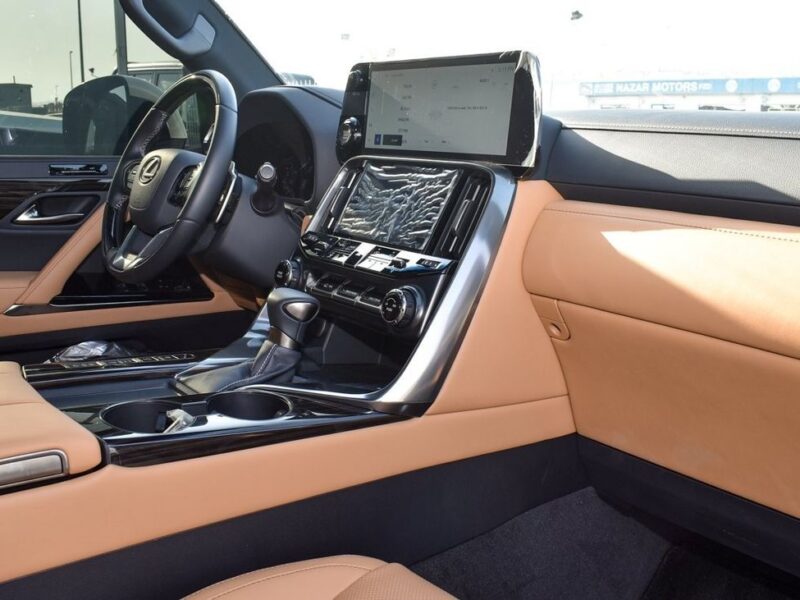2023 Lexus LX600 SIGNATURE 3.5 Litres 6 Cylinders Hybrid Engine White Tan SUV GCC Specs