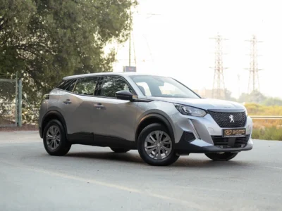 2023 Peugeot 2008 Allure 1.6 Litres 4 Cylinders Petrol Engine Silver Grey SUV GCC Specs FWD