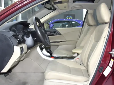 2016 Honda Accord EX 4 Cylinders Petrol Engine Burgundy Beige Sedan GCC Specs Automatic