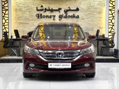 2016 Honda Accord EX 4 Cylinders Petrol Engine Burgundy Beige Sedan GCC Specs Automatic