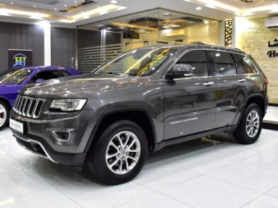 2015 Jeep Grand Cherokee Limited 6 Cylinders Petrol Engine Grey Black SUV GCC Specs