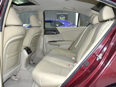 2016 Honda Accord EX 4 Cylinders Petrol Engine Burgundy Beige Sedan GCC Specs Automatic