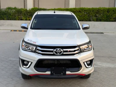 2018 Toyota Hilux Double Cab TRD 4.0 Litres 6 Cylinders Petrol Engine White Grey Pickup Truck
