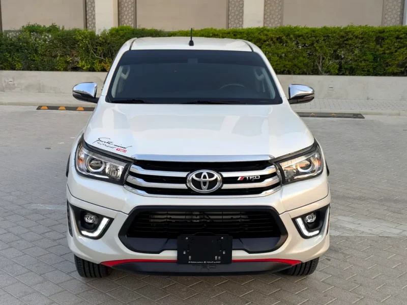2018 Toyota Hilux Double Cab TRD 4.0 Litres 6 Cylinders Petrol Engine White Grey Pickup Truck