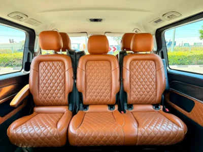 2024 Mercedes-Benz V-Class V 250 2.0 Litres 4 Cylinders Petrol Engine Black Tan Van GCC Specs