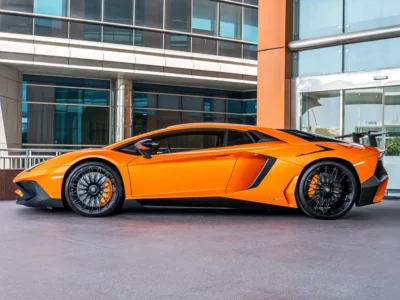 2017 Lamborghini Aventador LP 750-4 Superveloce 6.5-liter V12 Petrol Engine Orange Black Coupe