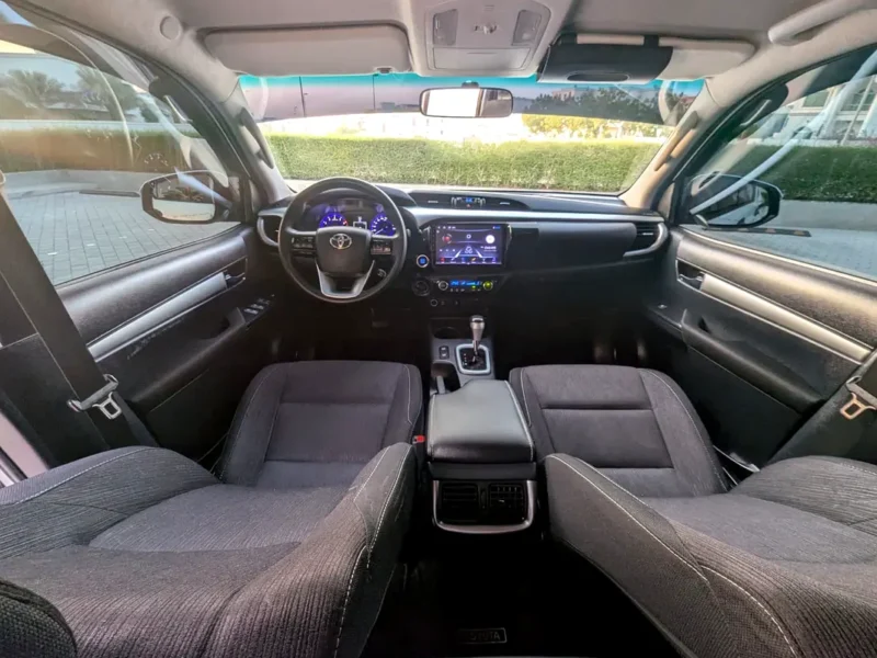 2018 Toyota Hilux Double Cab TRD 4.0 Litres 6 Cylinders Petrol Engine White Grey Pickup Truck