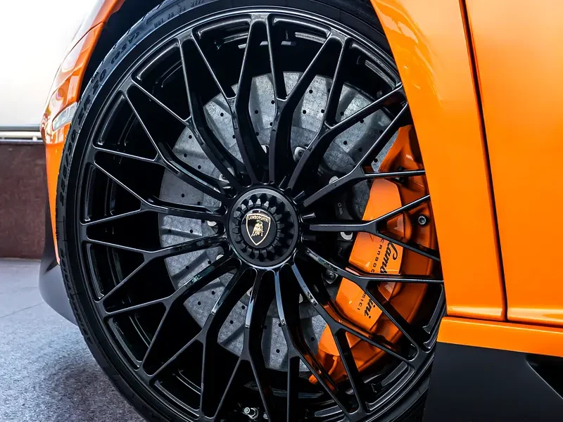 2017 Lamborghini Aventador LP 750-4 Superveloce 6.5-liter V12 Petrol Engine Orange Black Coupe