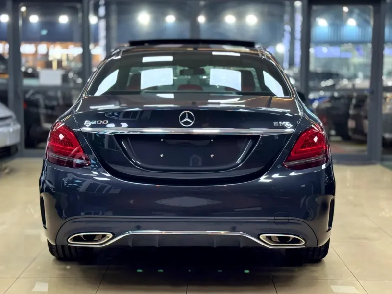 2020 Mercedes-Benz C-Class C200 4 Cylinders Petrol Engine Grey Red Sedan GCC Specs