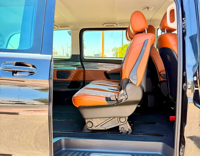 2024 Mercedes-Benz V-Class V 250 2.0 Litres 4 Cylinders Petrol Engine Black Tan Van GCC Specs