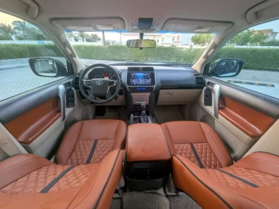 2019 Toyota Prado EXR 2.7 Litres 4 Cylinders Petrol Engine White Beige SUV GCC Specs