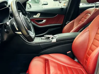 2020 Mercedes-Benz C-Class C200 4 Cylinders Petrol Engine Grey Red Sedan GCC Specs