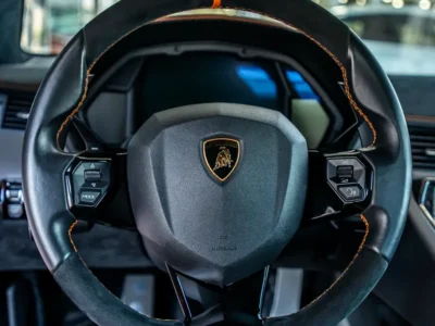 2017 Lamborghini Aventador LP 750-4 Superveloce 6.5-liter V12 Petrol Engine Orange Black Coupe