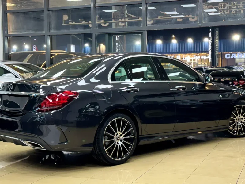 2020 Mercedes-Benz C-Class C200 4 Cylinders Petrol Engine Grey Red Sedan GCC Specs