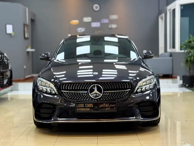 2020 Mercedes-Benz C-Class C200 4 Cylinders Petrol Engine Grey Red Sedan GCC Specs