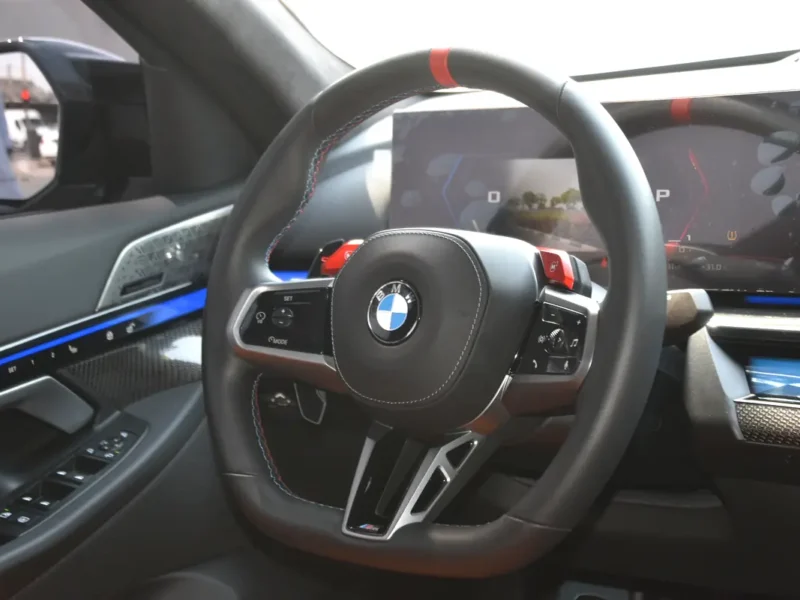 2025 BMW M5 Competition 8 Cylinders Hybrid Engine Grey Orange Sedan GCC Specs