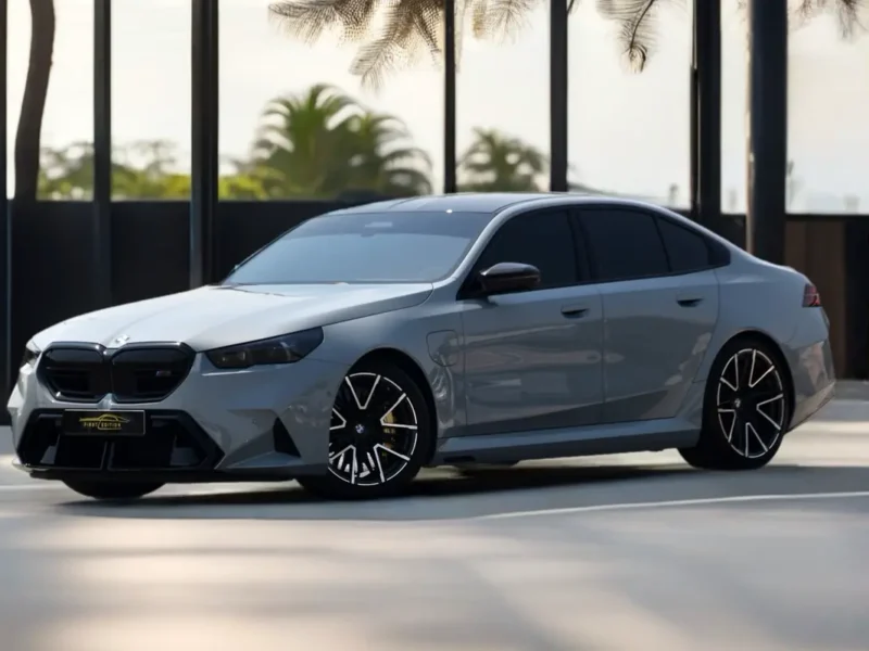 2025 BMW M5 Competition 8 Cylinders Hybrid Engine Grey Orange Sedan GCC Specs