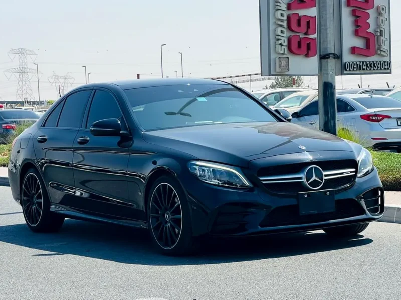 2019 Mercedes-Benz C-Class C43 AMG twin-turbo V6 Petrol Engine Black Red Sedan