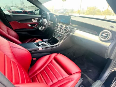 2019 Mercedes-Benz C-Class C43 AMG twin-turbo V6 Petrol Engine Black Red Sedan