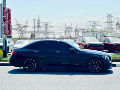 2019 Mercedes-Benz C-Class C43 AMG twin-turbo V6 Petrol Engine Black Red Sedan