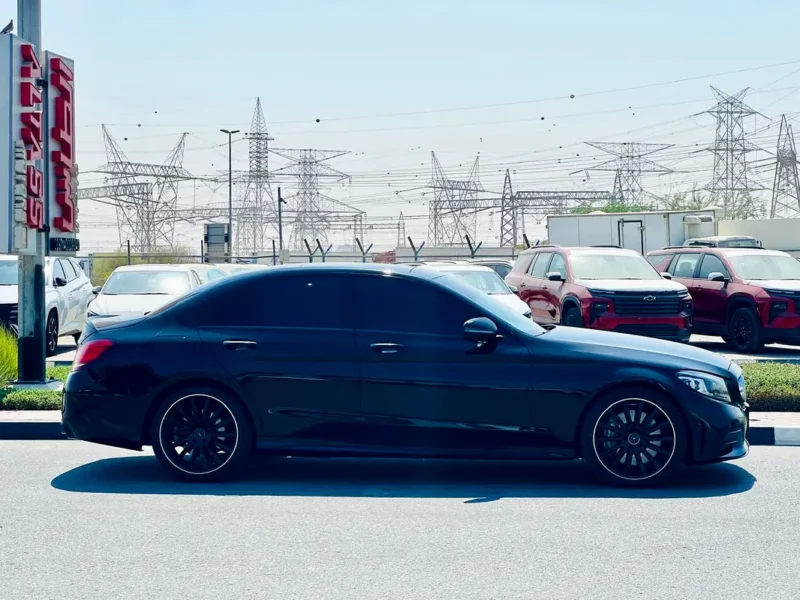 2019 Mercedes-Benz C-Class C43 AMG twin-turbo V6 Petrol Engine Black Red Sedan