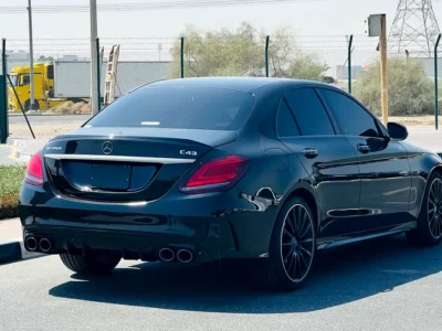 2019 Mercedes-Benz C-Class C43 AMG twin-turbo V6 Petrol Engine Black Red Sedan