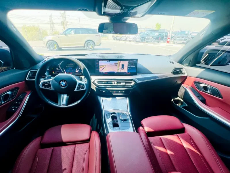 2024 BMW 3-Series 320i M SPORT 4 Cylinders Petrol Engine Grey Red Sedan GCC Specs