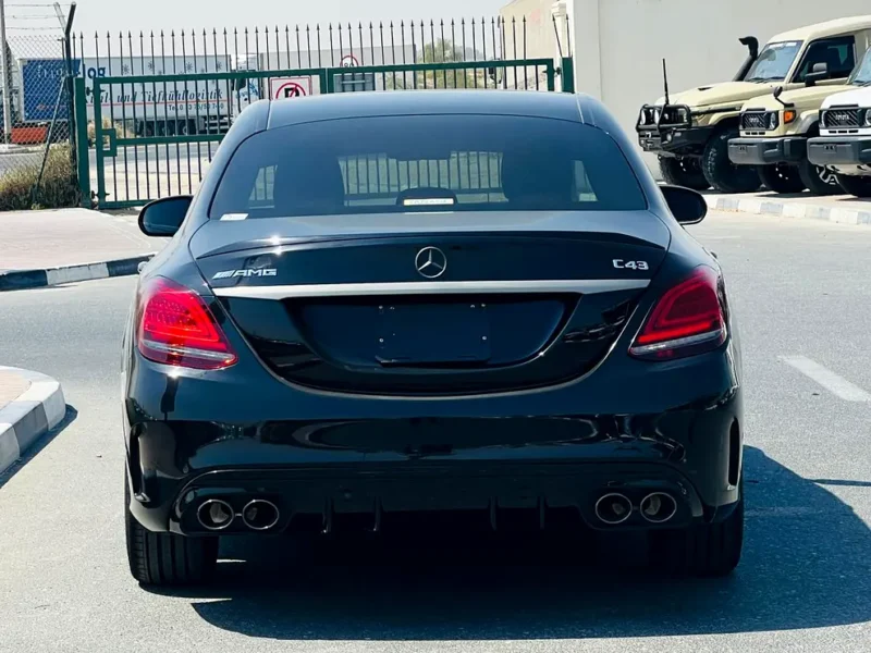 2019 Mercedes-Benz C-Class C43 AMG twin-turbo V6 Petrol Engine Black Red Sedan