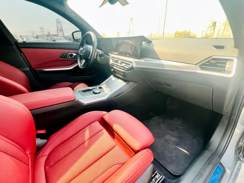 2024 BMW 3-Series 320i M SPORT 4 Cylinders Petrol Engine Grey Red Sedan GCC Specs