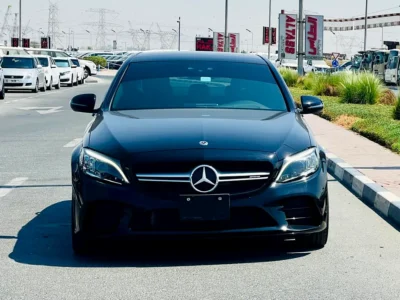 2019 Mercedes-Benz C-Class C43 AMG twin-turbo V6 Petrol Engine Black Red Sedan