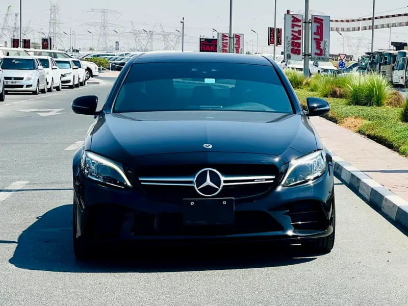 2019 Mercedes-Benz C-Class C43 AMG twin-turbo V6 Petrol Engine Black Red Sedan