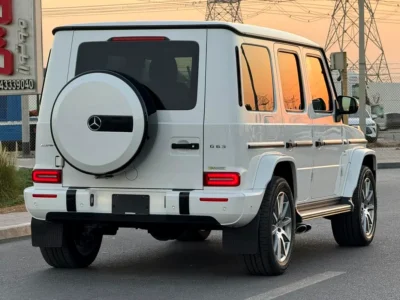 2023 Mercedes-Benz G-Class G 63 AMG 4.0L Bi-turbo V8 Petrol Engine White Brown SUV