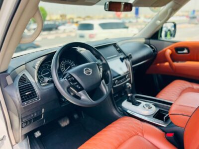 2020 Nissan Patrol SE T2 4.0 Litres V6 Petrol Engine White Tan SUV GCC Specs Automatic