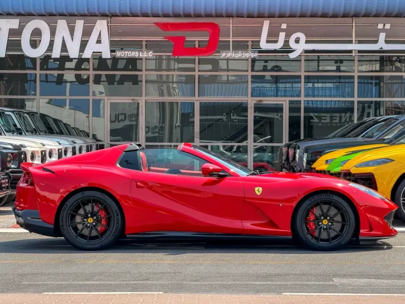 2023 Ferrari 812 GTS 6.5 Litres V12 Petrol Engine Red Hard Top Convertible FULL CARBON FIBER