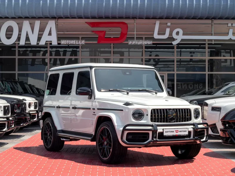 2021 Mercedes-Benz G-Class G 63 AMG 4.0 Litres V8 Biturbo Engine White Black SUV Automatic