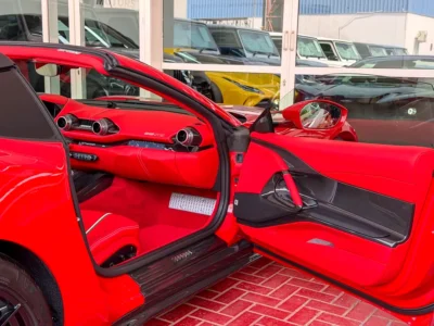 2023 Ferrari 812 GTS 6.5 Litres V12 Petrol Engine Red Hard Top Convertible FULL CARBON FIBER